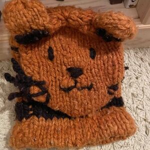 Used-  Knitters Hand Knitted 100% Organic Cotton Hand Puppet-used